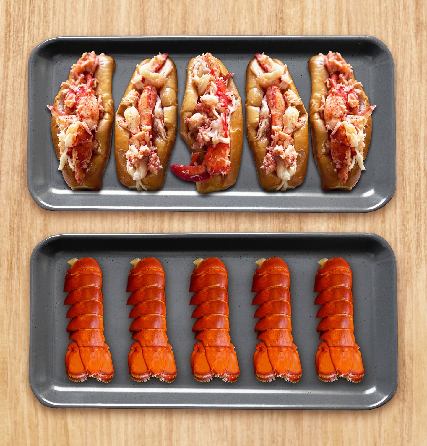 (Flat $75 Off) 5 Lobster Rolls + 5 Jumbo 6-7oz Tails